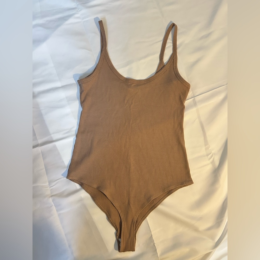 Reformation Bodysuit Ribbed Cami Top